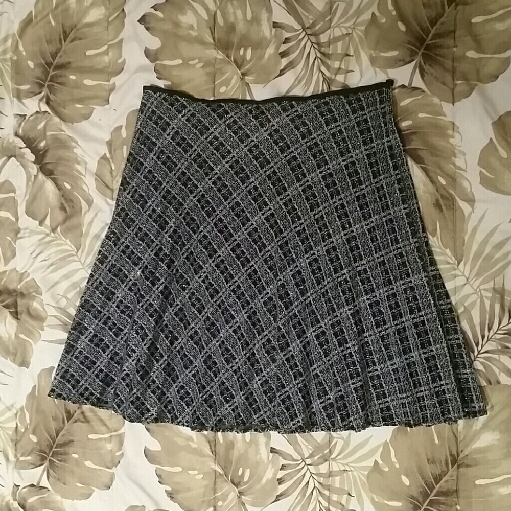 Gray Pleated Skirt